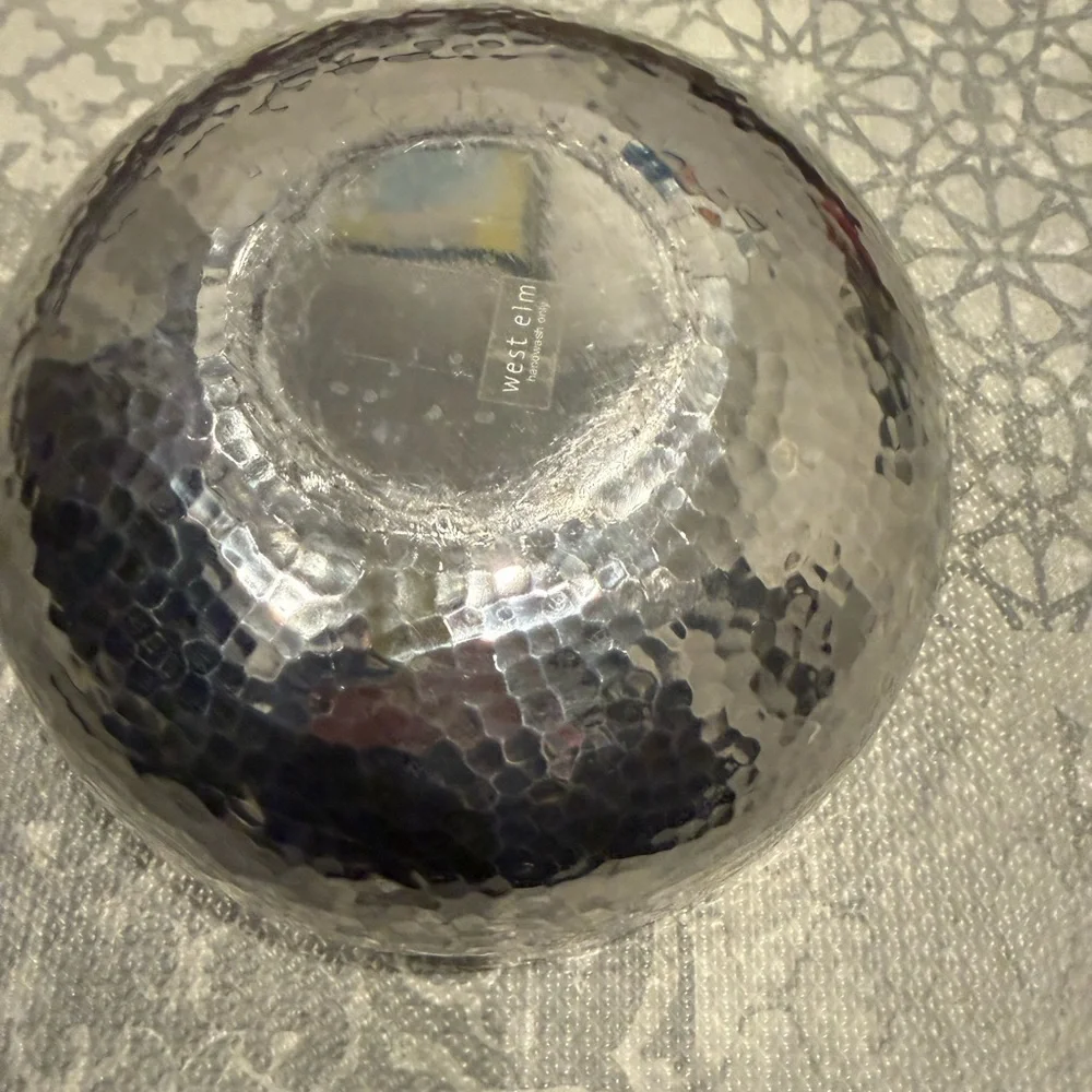 AMAZING LIMITED EDITION WEST ELM SILVER BOWL